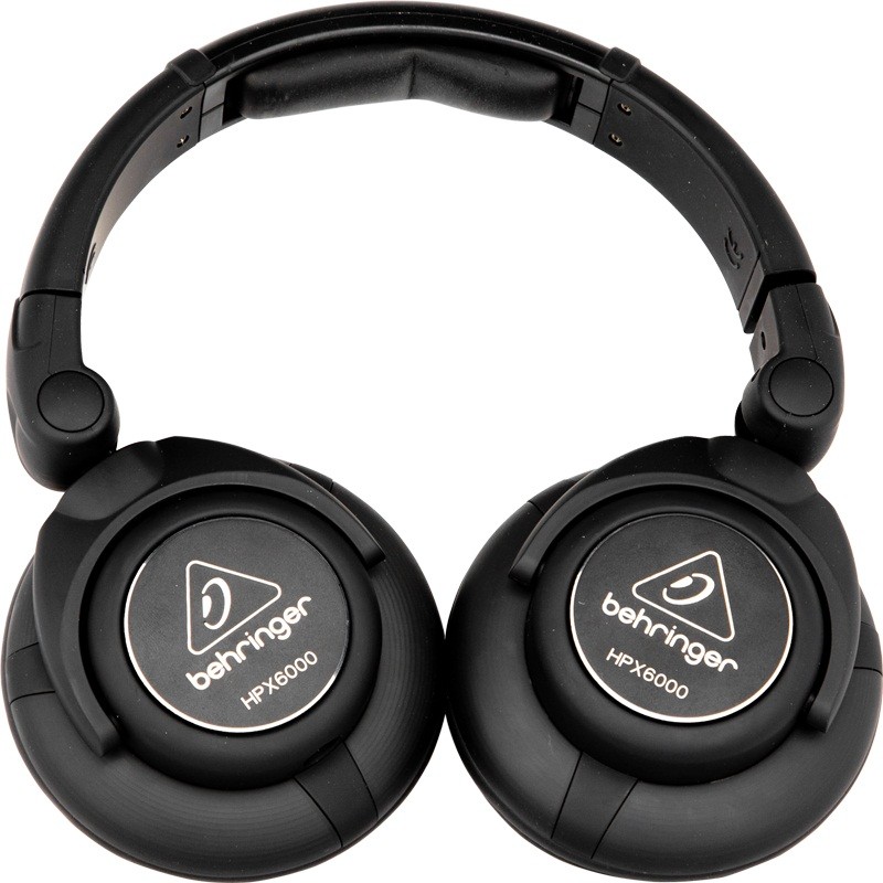 Фото BEHRINGER HPX6000 закрытые динамические наушники, накладные амбюшуры supra-aural, 24 Ома.