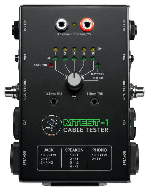 Фото Тестер для кабелей Mackie MTest-1