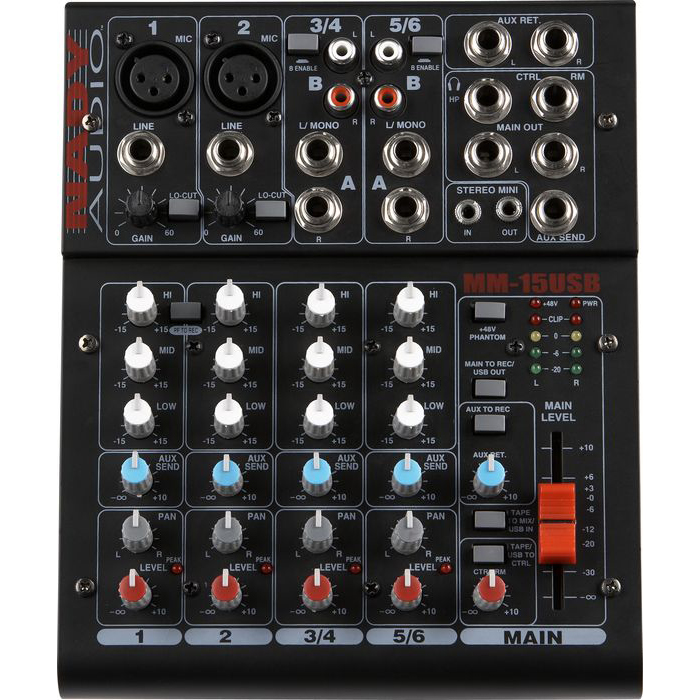 Фото Микшерный пульт Nady MM-15USB