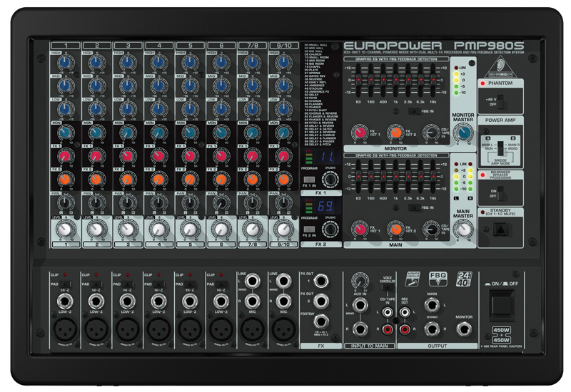 Фото Активный микшерный пульт Behringer Europower PMP980S