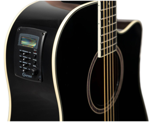 Фото Электроакустическая гитара Crafter HD-250 CE/BK
