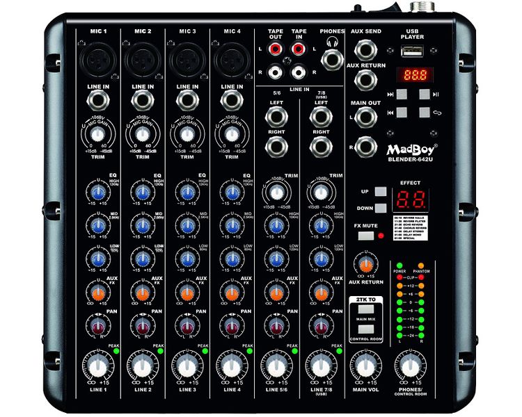 Фото Микшерный пульт Madboy BLENDER-642U
