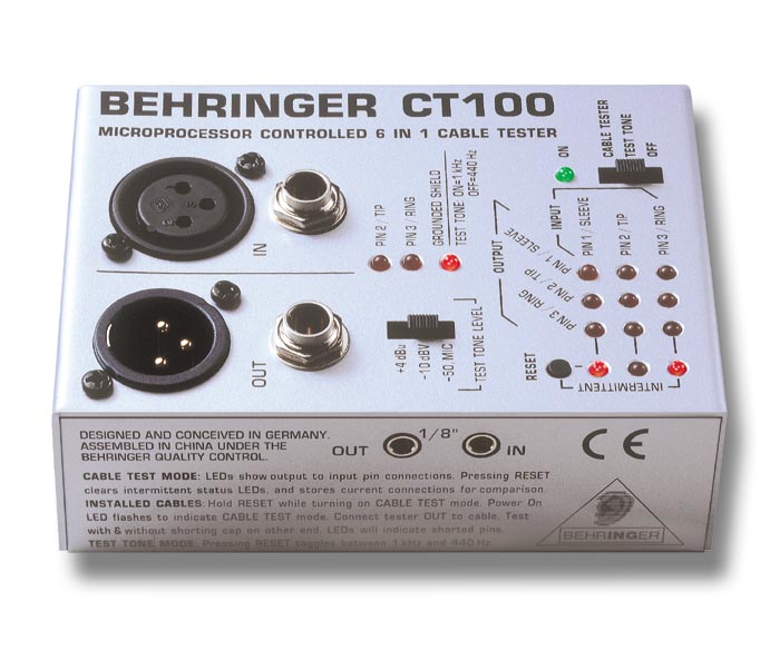 Фото Кабельный тестер Behringer CT100