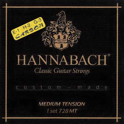 Фото Комплект струн Hannabach 728MTC CARBON Custom Made