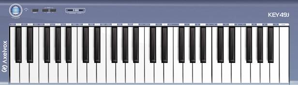 Фото MIDI-клавиатура Axelvox KEY49j Blue