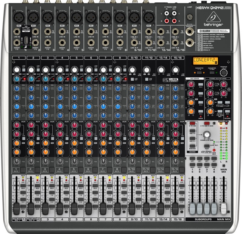 Фото Микшерный пульт Behringer Xenyx QX2442USB