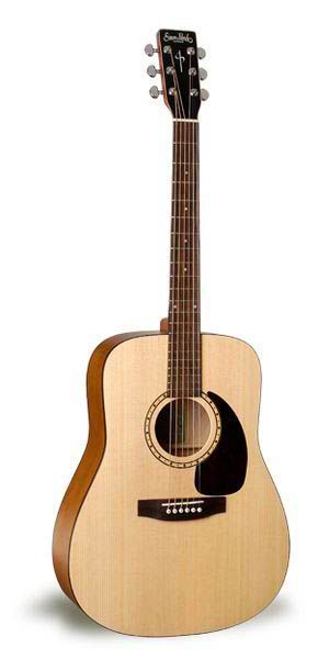 Фото Simon & Patrick WOODLAND SPRUCE+Кейс  акустическая гитара Dreadnought, цвет - натуральный