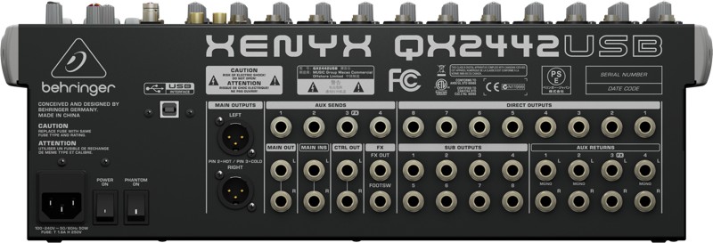 Фото Микшерный пульт Behringer Xenyx QX2442USB
