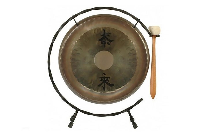 Фото Гонг Paiste 0223305313 Deco Gong Set 13 с колотушкой и стойкой