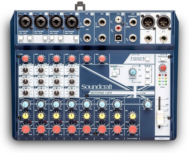 Фото Микшерный пульт Soundcraft Notepad-12FX