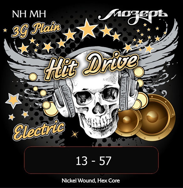 Фото Комплект струн для электрогитары Мозеръ NH-MH Hit Drive