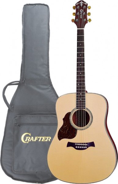Фото Акустическая гитара леворукая CRAFTER D-8L/N + Чехол 