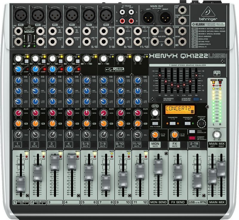 Фото Микшерный пульт Behringer Xenyx QX1222USB