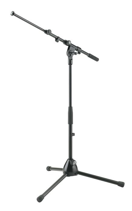 Фото K&M 25900-300-55  телескопическая, микрофонная стойка, регулируемая по высоте со складными ножками