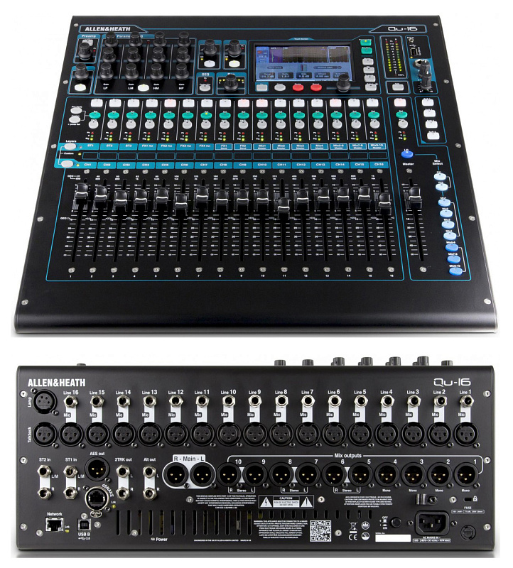 Фото Цифровой микшерный пульт Allen & Heath QU-16