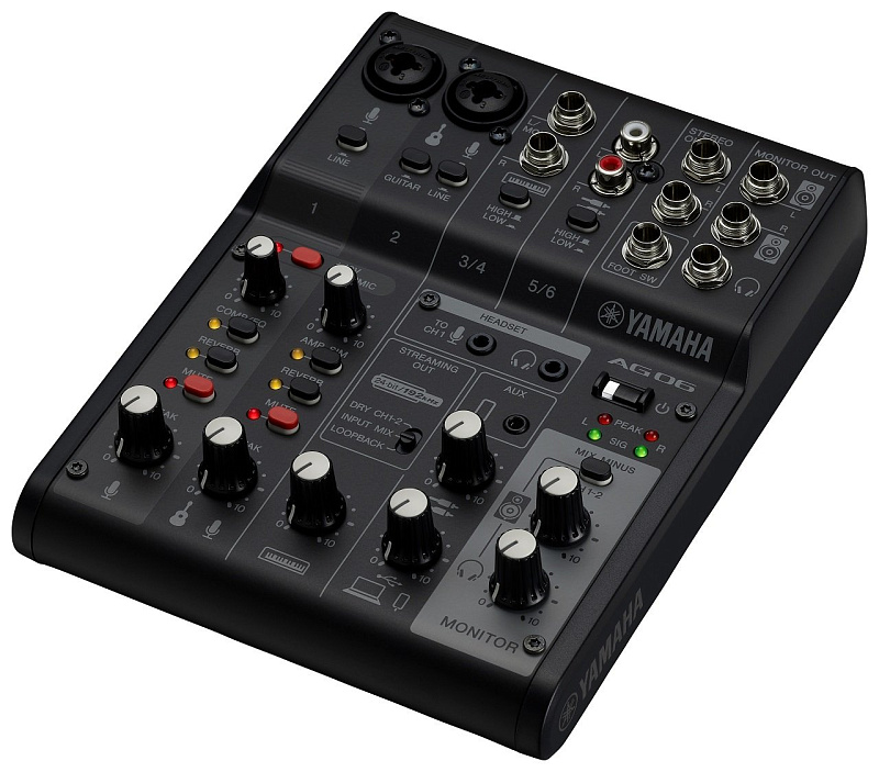 Фото Микшерный пульт Yamaha AG06MK2 Black