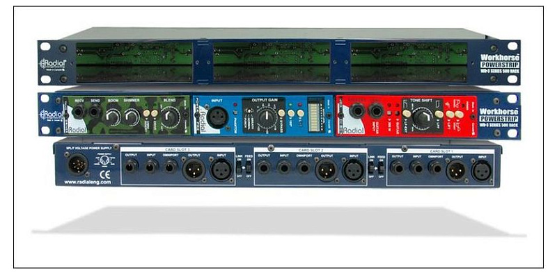 Фото Рэковый блок на 3 модуля Radial Powerstrip