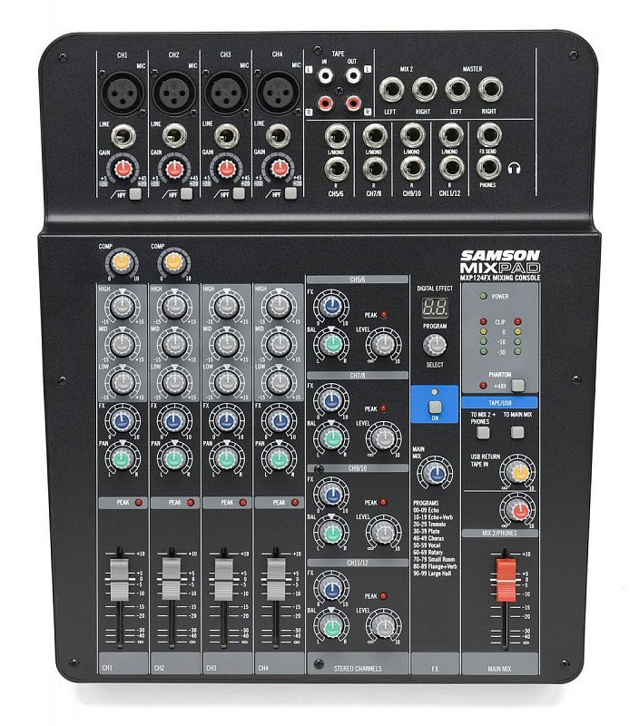 Фото Микшерный пульт Samson MixPad MXP124FX