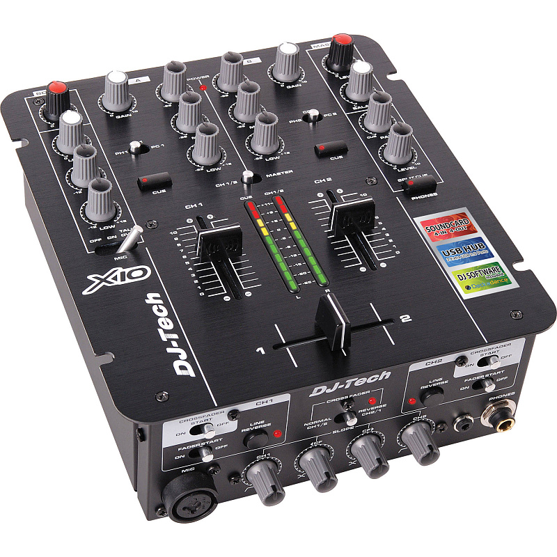 Фото DJ-Tech X10  DJ-микшер со встроенным USB интерфейсом