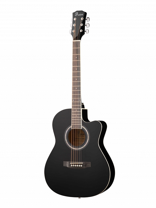 Фото Акустическая гитара Foix FFG-3039-BK, с вырезом, черная