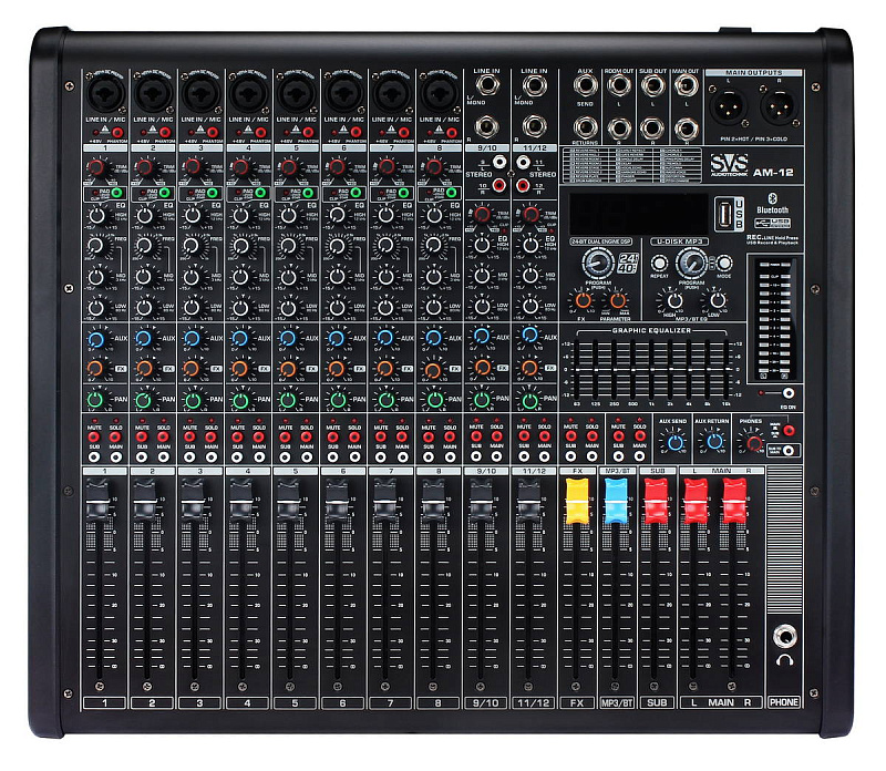 Фото Микшерный пульт SVS Audiotechnik AM-12 COMP