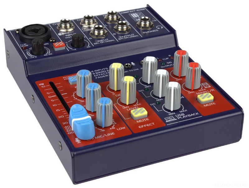 Фото Микшерный пульт EUROSOUND Compact-4USB