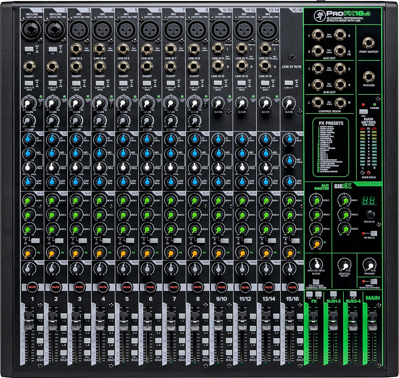 Фото Микшерный пульт Mackie ProFX16v3