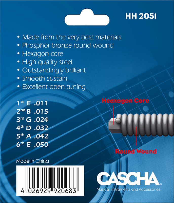 Фото Комплект струн для акустической гитары Cascha HH-2051