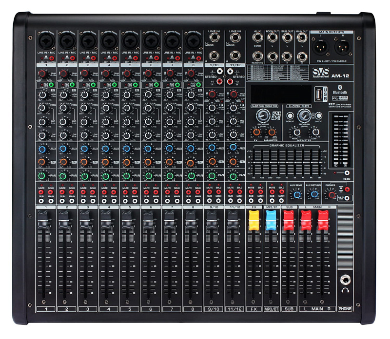 Фото Микшерный пульт SVS Audiotechnik AM-12