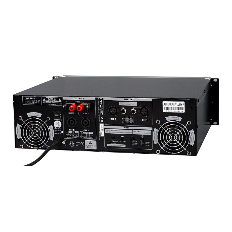 Фото Усилитель мощности Phonic XP 2000 V11