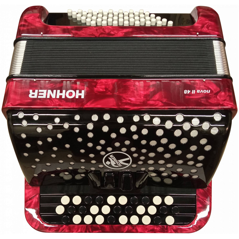 Фото HOHNER Nova II 48 red - Баян ученический Хонер