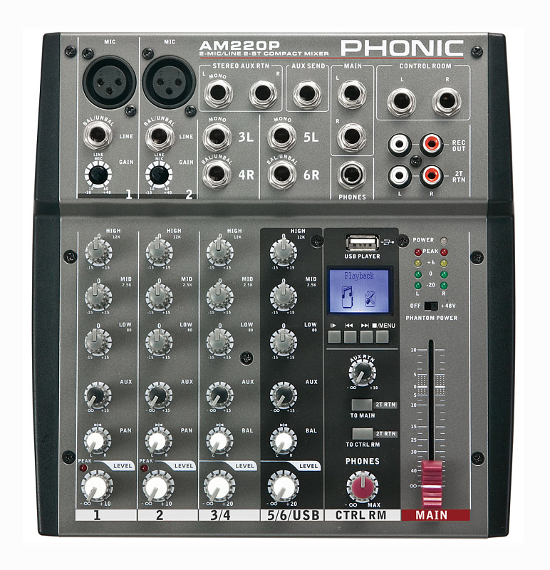 Фото Микшерный пульт Phonic AM 220P