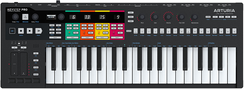 Фото MIDI-клавиатура Arturia KeyStep Pro Black Edition