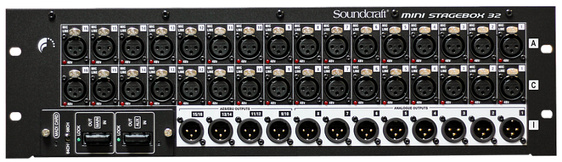 Фото Стейджбокс Soundcraft MSB-32 Cat5 Mini Stagebox 32 (3U)