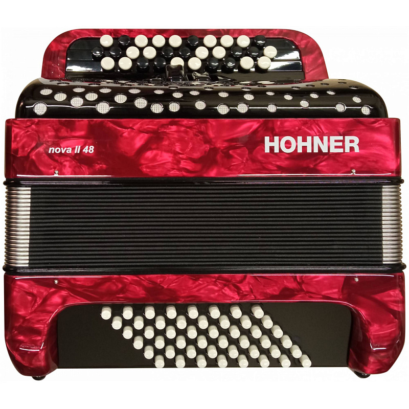 Фото HOHNER Nova II 48 red - Баян ученический Хонер