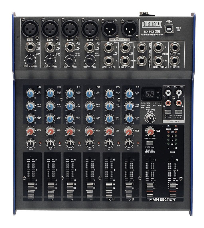 Фото Микшерный пульт NordFolk NX802UD
