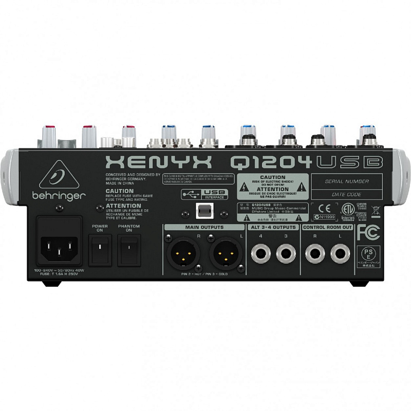 Фото Микшерный пульт Behringer Q1204USB