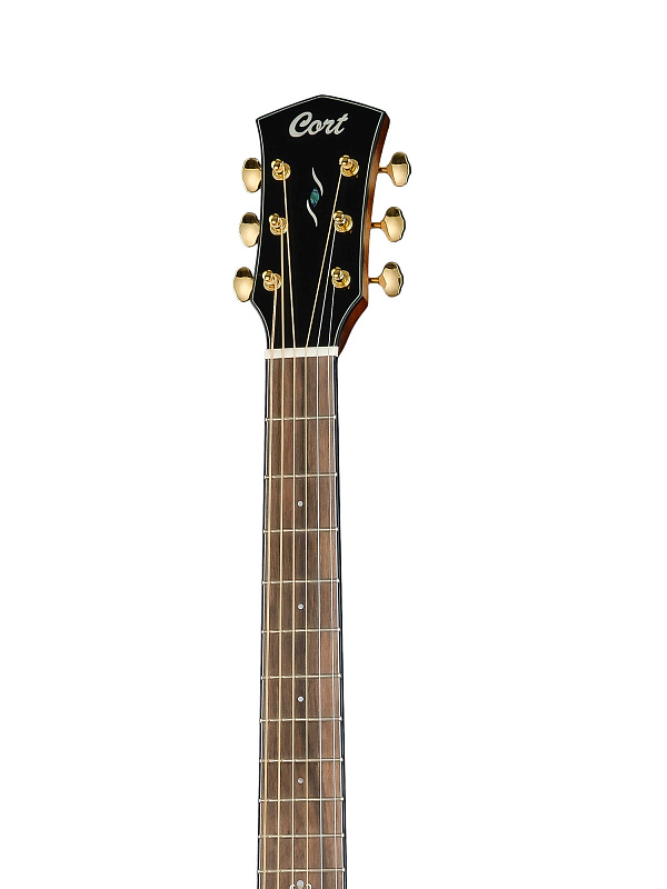 Фото Gold-OC6-Bocote-WCASE-NAT Gold Series Электро-акустическая гитара, цвет натуральный, с чехлом, Cort