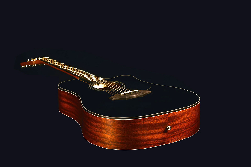Фото Трансакустическая гитара KEPMA EDCE K10 Black Matt