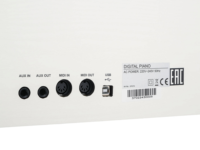 Фото Цифровое пианино Medeli DP370-PVC-WH, белое, сатин