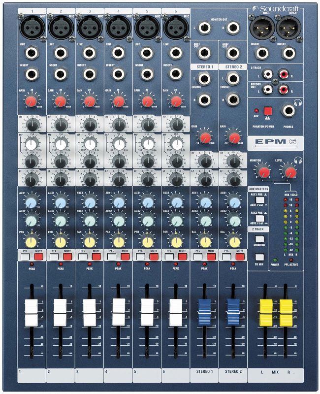 Фото Микшерный пульт Soundcraft EPM6