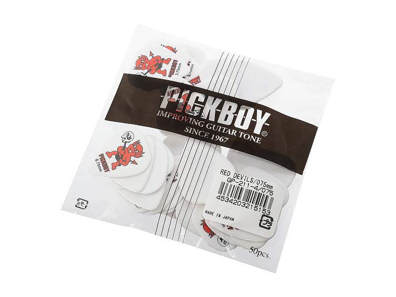 Фото Медиаторы Pickboy GP-211-4/075 Celltex Red Devil