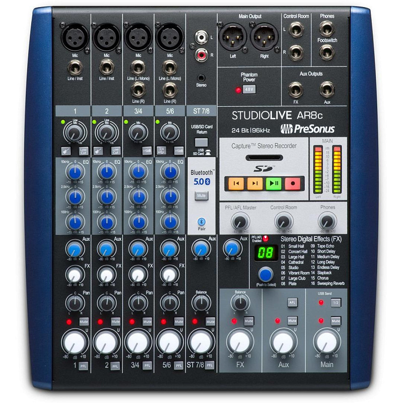 Фото Микшерный пульт PreSonus StudioLive AR8c