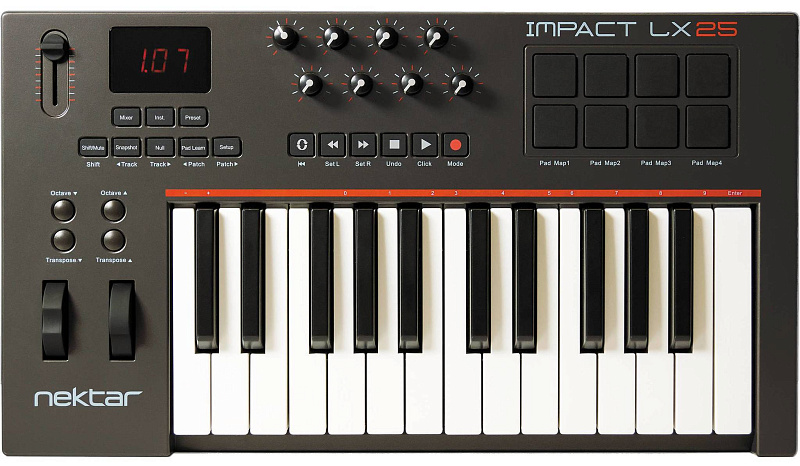 Фото MIDI-клавиатура Nektar Impact LX25