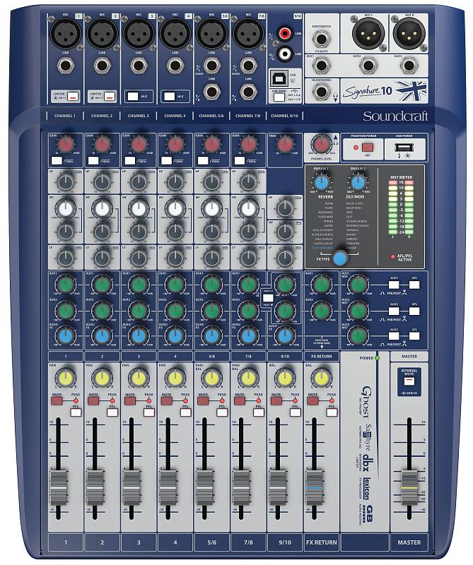 Фото Микшерный пульт Soundcraft Signature 10