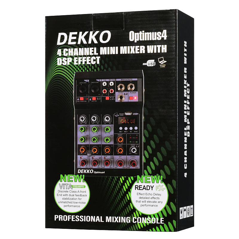 Фото Микшерный пульт DEKKO F4A
