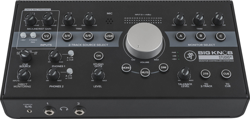 Фото Аудиоинтерфейс Mackie Big Knob Studio+