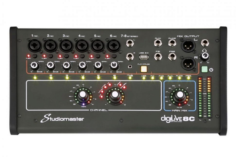 Фото Цифровой микшерный пульт Studiomaster Digilive 08C