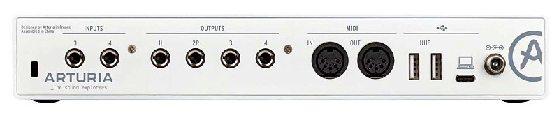 Фото Внешняя звуковая карта с USB Arturia MiniFuse 4 White